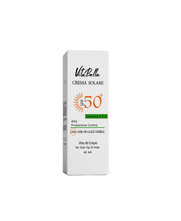 کرم ضد آفتاب spf۵۰ بی رنگ حجم ۴۰ میل ویتابلا